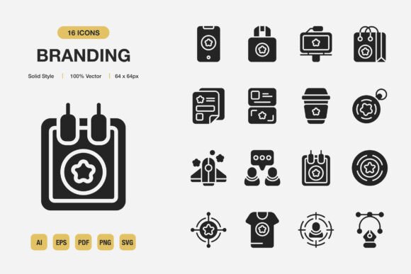 Branding Solid Icons: A Graphic Design Asset Review