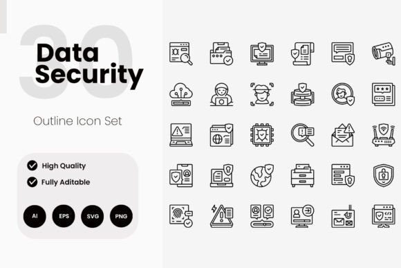 Data Security Icon Pack for Graphics and Icons