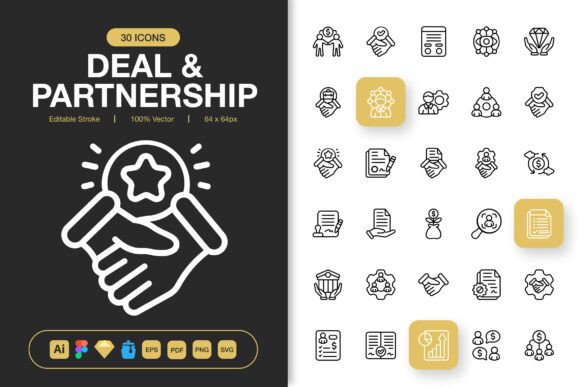Deal and Partnership Icons Review