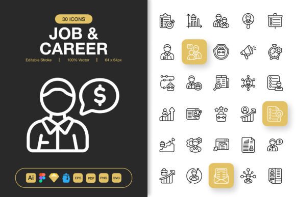 Job and Career Icons for Handmade Creations