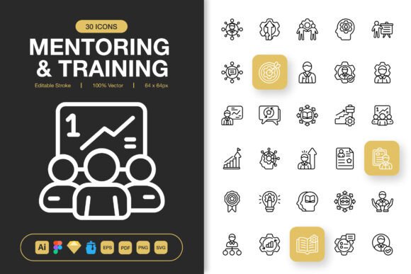Mentoring and Training Icons Review