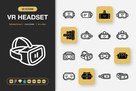 VR Headset Icons Review for Embroidery Projects